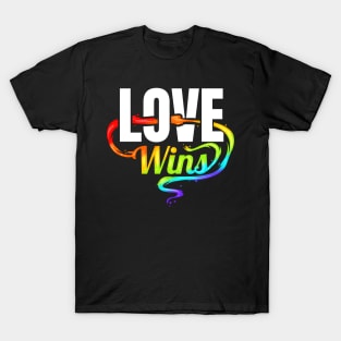 LGBTQ Love Wins Logo For Pride Month T-Shirt